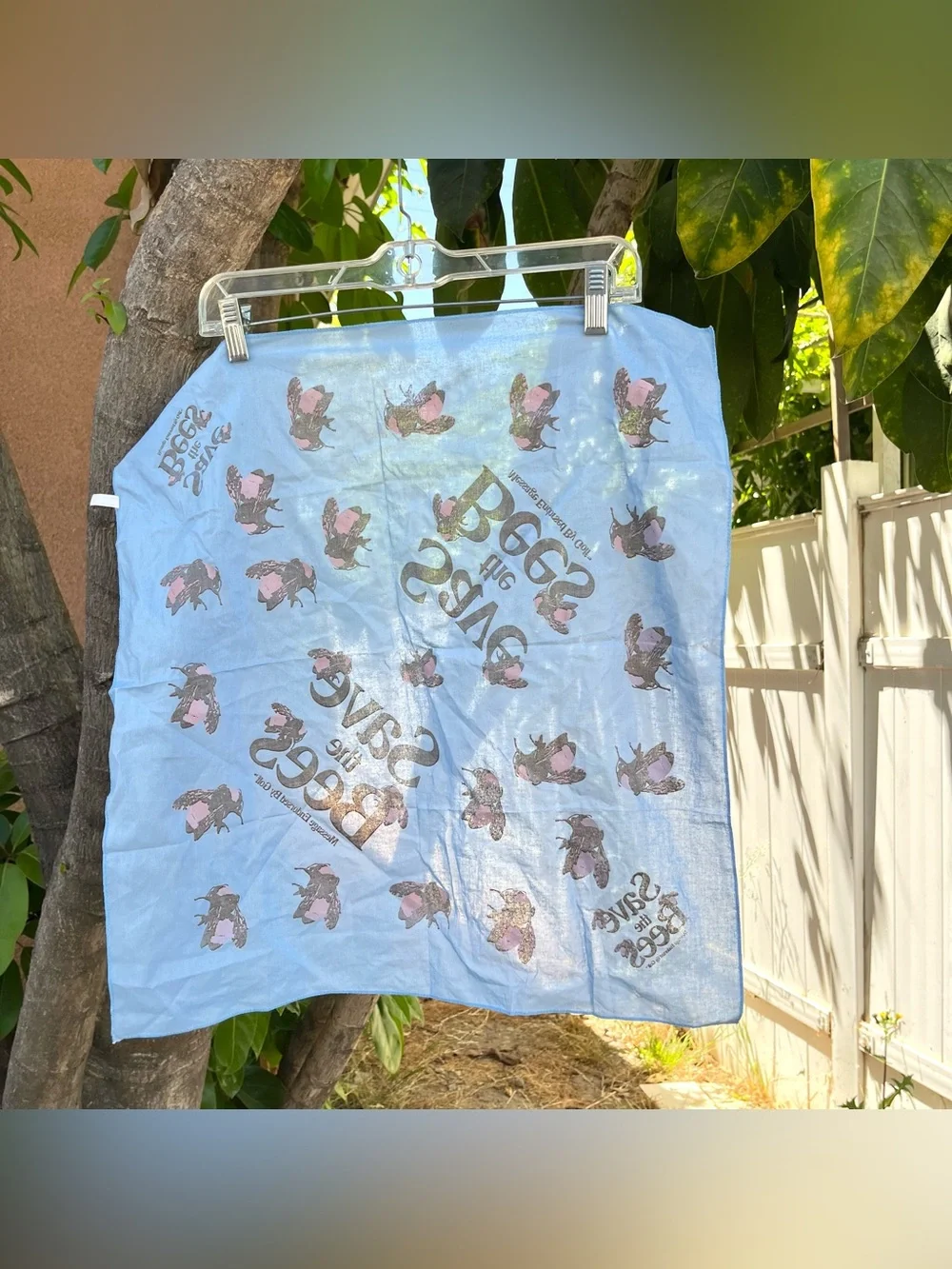 Golf Wang × Tyler The Creator Golf Wang Save the Bees Bandana in Blue.